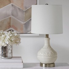 Bedroom Gypsy Embossed Boho Table Lamp For Living Room