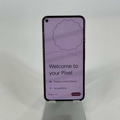 Google Pixel 5 Just Black 128GB Unlocked - Good w/ Cracked Rear