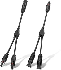 ECO-WORTHY Y Branch Solar Connectors - PV Adapter Cable Kit (M/FF + F/MM) for Pa