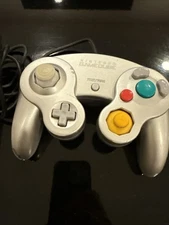 Nintendo Gamecube Controller Silver Grey  OEM DOL-003 Tested Works