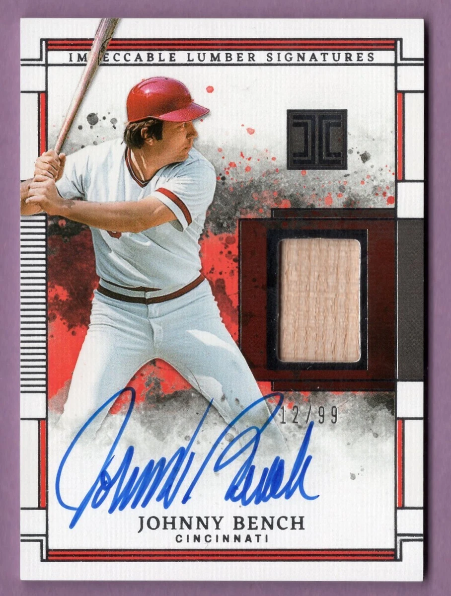 Johnny Bench Autographed Baseball Cards for sale | eBay