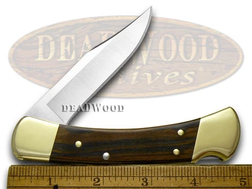 Buck 110 Folding Hunter Knife NRA National Rifle Association Wooden Stainless - Image 3 of 4