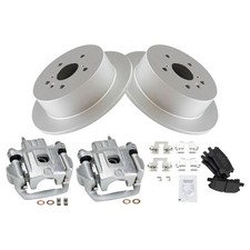 Rear Brake Calipers Ceramic Pads Rotors Fits Lexus RX330 RX350 RX400h Highlander
