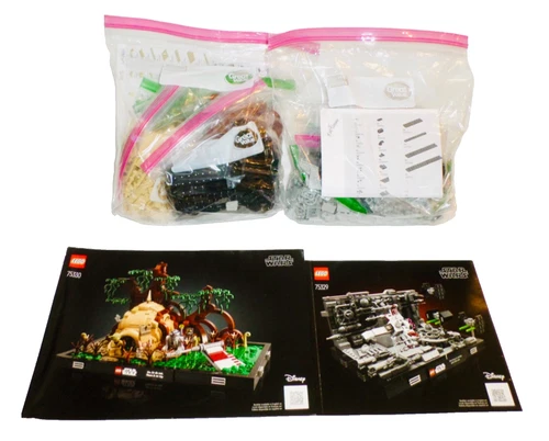 LEGO Star Wars Dagobah Jedi Training Diorama 75330 & 75329 Death Star Trench Run