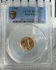 1998 Gold Eagle $5 PCGS MS 69 (Tenth-Ounce) 1/10 oz Fine Gold