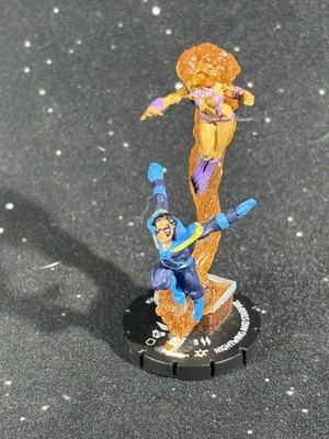 HEROCLIX Crisis SR 058 Nightwing and Starfire Loose no Card