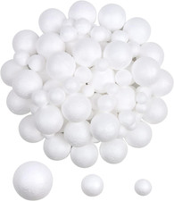 120Pcs Foam Balls, 3 Assorted Size White Craft Foam Balls for Arts  Crafts Scho
