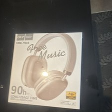OVP SMS-H008 Wireless Headphones Noise Cancellation Bluetooth Beige 40mm Drivers