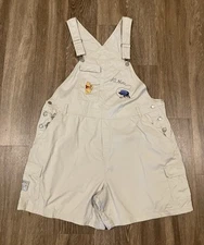 Vintage Disney Overalls Shortalls Shorts Winnie The Pooh Eeyore Y2K Size 22W/24W