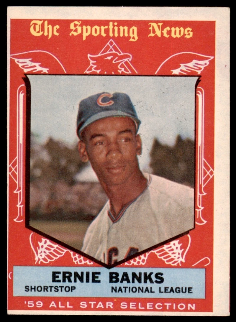 Ernie Banks Baseball 1959 Season Sports Trading Cards