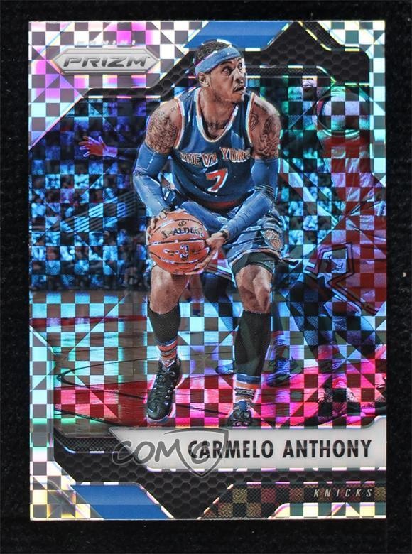 2016-17 Panini Prizm Retail Starburst Prizm Carmelo Anthony #121 HOF
