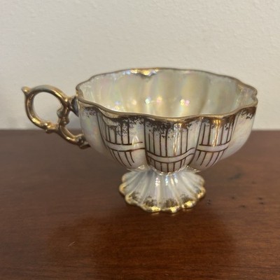 Vintage Royal Sealy Japan China Teacup Porcelain Scalloped Tea Cup (1940-1950)