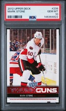 2012-13 Upper Deck Young Guns #239 Mark Stone RC Rookie Card PSA 10 Gem Mint. rookie card picture