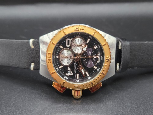 Technomarine Mens Watch Quartz 'Cruise' Chronograph WR200M 38mm Gold Plated FWO - Picture 15 of 23