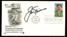 Jack Nicklaus Autographed Francis Ouimet 1st Day Cover Postal Cachet