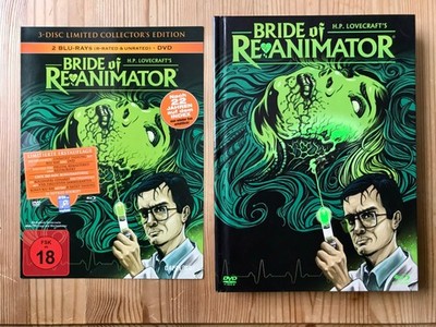 BRIDE OF RE ANIMATOR  - UNCUT - DEUTSCH - TOP ZUSTAND - TOP BILD - BLU RAY / DVD