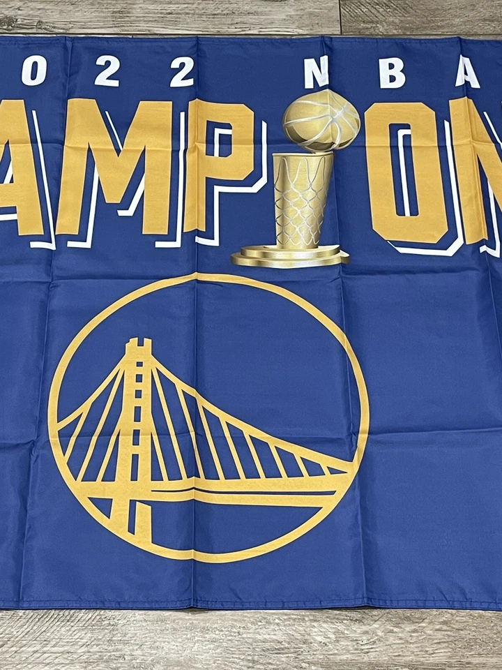 Golden State Warriors 2022 CHAMPIONS 3x5 Ft Banner Flag 2022 Playoffs The Finals - Image 2 of 3
