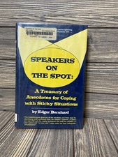 Speakers On The Spot Edgar Bernhard 1977 Hardback Book