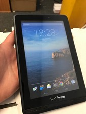  Verizon Wireless QMV7B 7 inch HD 4G LTE 8GB Android WiFi Tablet Good Shape