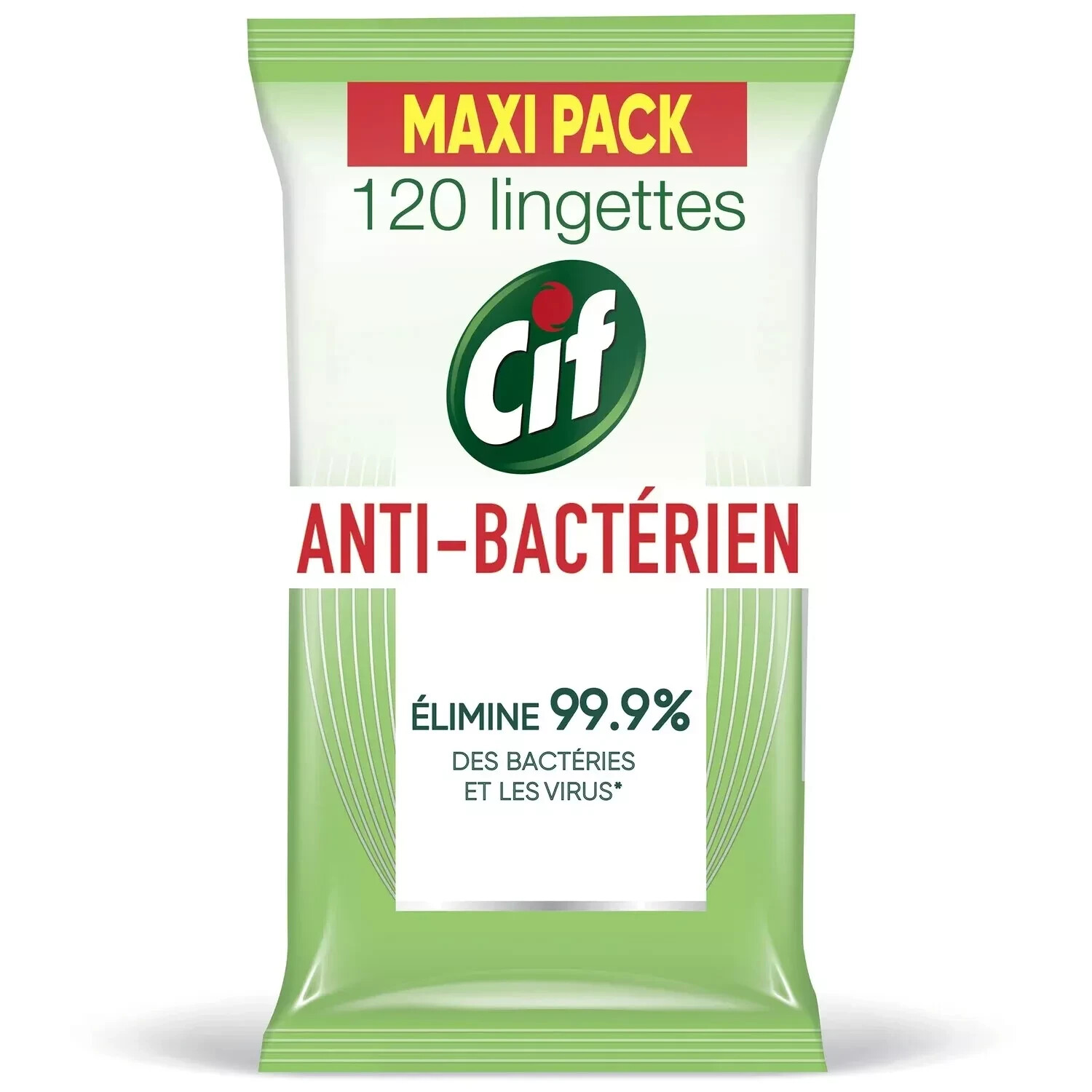 Cif lingette nettoyante antibactérienne multi-usage lot de 3 paquets pour WC et surfaces
