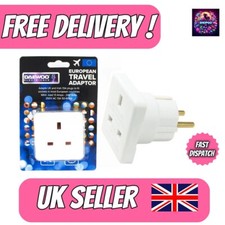 Image of Daewoo 2 PIN European Plug Travel Adaptor - UK To EU Euro European Travel