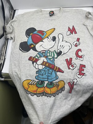 Vintage 90s Disney Mickey Mouse Single Stitch T Shirt Urban Jerry