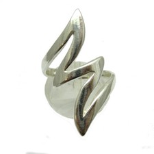 Handmade Long Sterling Silver Women's Ring Hallmarked 925 Nickel Free