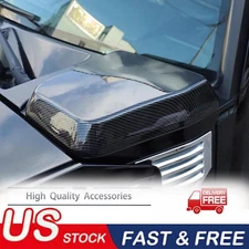 Carbon Look Intake Trim Cover Hood Top Cap Set Right Left For Hummer H2 2003-09
