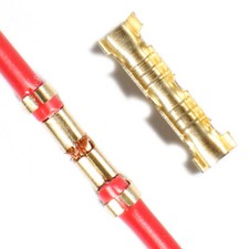 100/200XPCS Cable Electrical Wire Connectors Brass Crimp Terminals 0.5-1.5mm