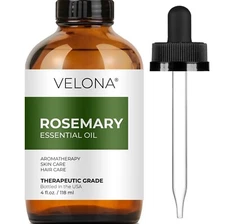 Rosemary Essential Oil by Velona 0.5 -32 FlOz Therapeutic Grade for Aromatherapy