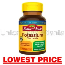 Nature Made Potassium Gluconate 550mg (100 tablets) exp 05/2027- LOWEST PRICE