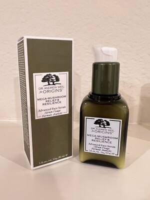 Origins Mega-Mushroom Relief & Resilience Advanced Face Serum - 1oz /30mL - NIB