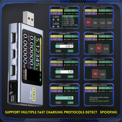 FNIRSI-FNB58 USB Tester Voltmeter Ammeter TYPE-C Fast Charge Detection Trigger