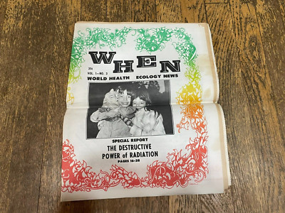 World Health Ecology News Newspaper WHEN 1970 Radiation Pollution Canned Heat