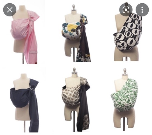 Rockin' Baby Mother Baby Infant Sling "NIGHT SKY“ 4 Holds ~NEW Blue & Navy Back - Picture 7 of 12