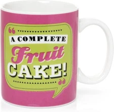 Back Chat 13 fl oz 369 ml A Complete Fruit Cake Ceramic Mug