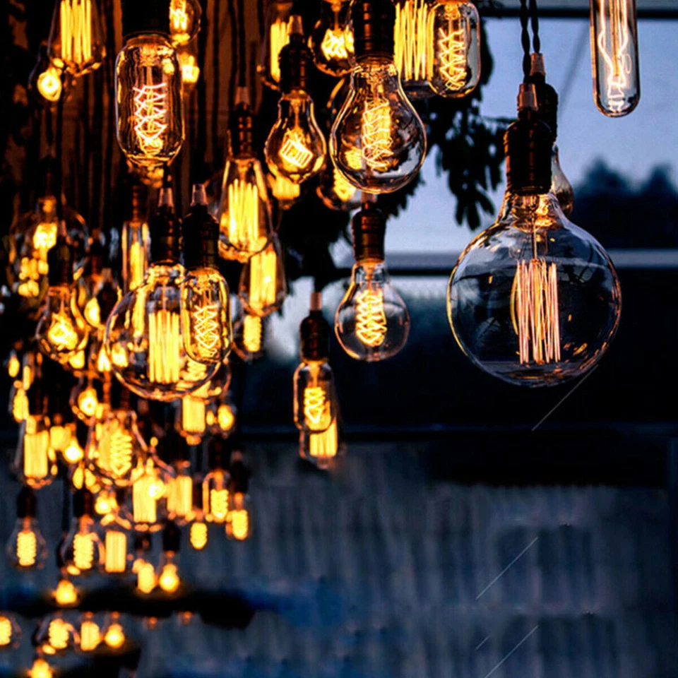 Vintage Industrial Retro Edison LED Bulb Spiral Filament Light Lamp E27 40W New - Image 3 of 4