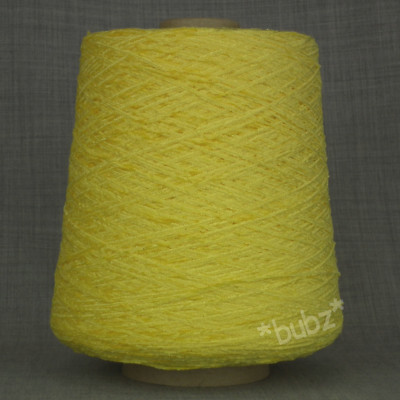 4-fädiges Viskose Chenille Garn gelb 500g KONE HAND MASCHINENSTRICKEN WEBENGARN
