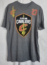 NBA Cleveland Cavaliers T Shirt Mens S Lebron James #23 Gray NWT Basketball