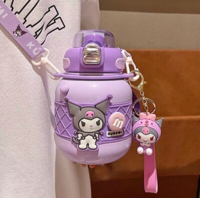 ソウメイ ダミーボトルセット Sanrio Big Belly Kuromi Thermos Bottle Stainless Steel W