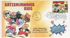 AO-3000b,1995, Comic Strip Classics, FDC, Add-on Cachet, Pictorial Postmark, Kat