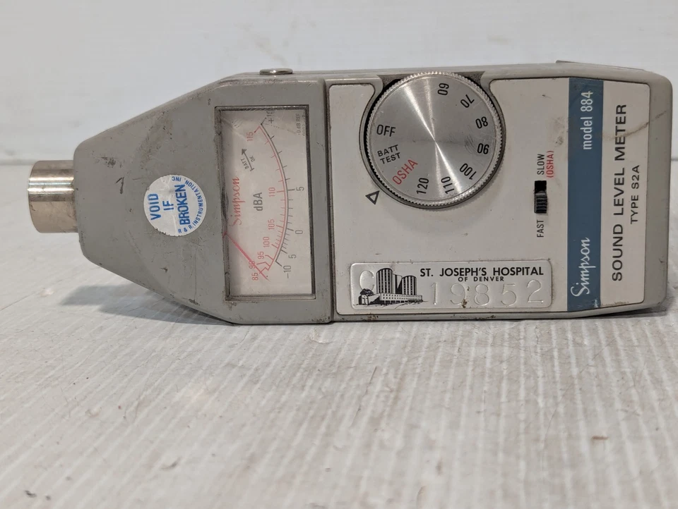 Medidor de nível de som Simpson modelo 884 tipo S2A   - Imagem 3 de 4