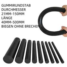 Gummi Rundstab Material Vollstab Stange Stab &Oslash; 21/25/30-150mm L&auml;nge 40mm-500mm