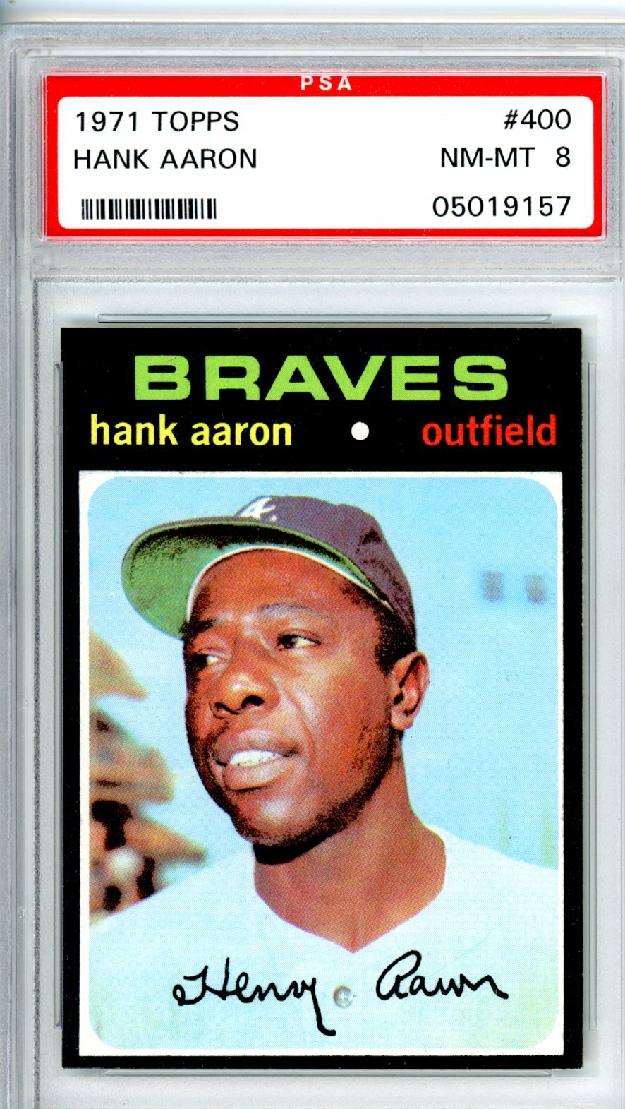 1971	Topps	Hank	Aaron   	400	PSA 8		Braves		11363