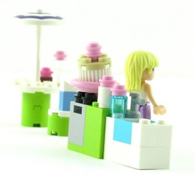 Lego Friends Stephanie's Outdoor Bakery 3930 Complete With Manual Minifigure