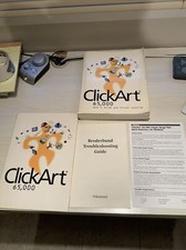 Broderbund ClickArt 65,000 Clip Art Image Pak 5 CD Set. WMF Editor, JPG, TIF