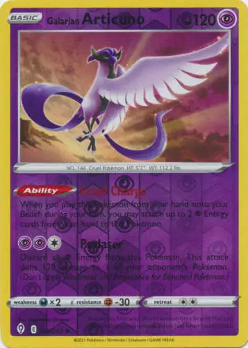 Galarian Articuno - 063/203 - Holo Rare - Pokemon Singles