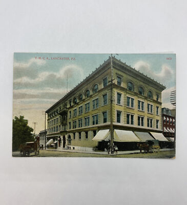 YMCA Building, Lancaster, Pennsylvania, 1910 s Postcard Unused #8431