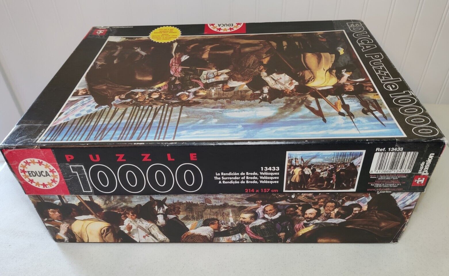 NEW SEALED BAGS Open Box Educa 10000 Piece Jigsaw Puzzle The Surrender of  Breda