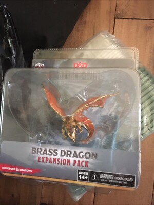 Dungeons & Dragons D&D Attack Wing Brass Dragon Miniature Expansion Pack  NIB